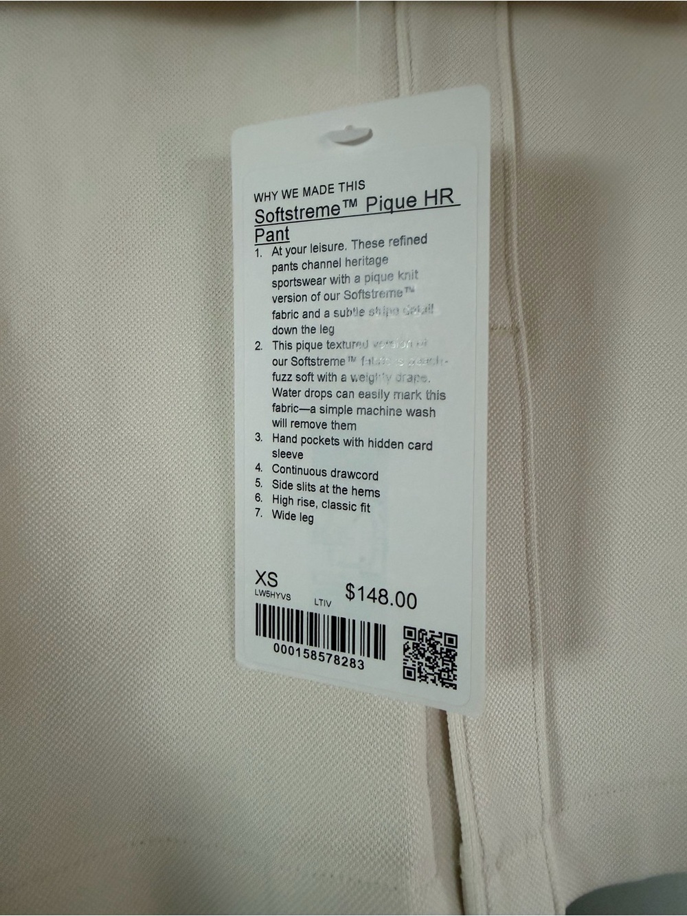 NWT Lululemon Softstreme Pique HR Pant - Picture 2 of 2